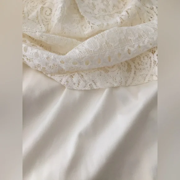 Forever 21 ⭐️ Lovely lace bodice skirt lined summer wedding dress women’s medium - Picture 4 of 5